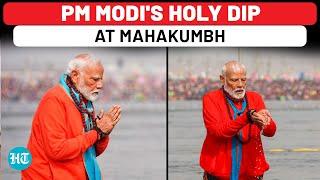 On Cam: PM Narendra Modi Visits Mahakumbh With Yogi Adityanath, Takes Holy Dip At Triveni Sangam