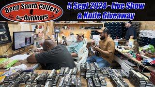 5 Sep 2024 - Live Show & Knife Giveaway, Bear & Son, Case, Buck, Cobratec, GEC #edcknife #caseknives