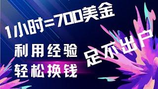 利用专业在网上赚美金，1小时700美金，睡后收入，财富自由，副业赚钱，网络赚钱，在家赚钱Timmy天米-Make money online, passive income.