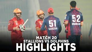 Full Highlights | ABL Stallions vs Engro Dolphins | Match 20 | Champions Cup 2024