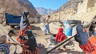 Life-Threatening Water Pipeline Challenge! Kamal & Halimeh Risk Everything! ️