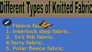 Different Types of Knitted Fabric