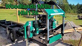 Woodland Mills HM126 Sawmill w/ Homemade Trailer