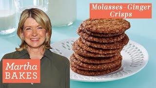 Martha Stewart's Molasses-Ginger Crisps | Martha Bakes Recipes