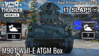 War Thunder Mobile - No Armor Best Armor? - M901 WALL-E ATGM Cardboard Box Saves The Battle!