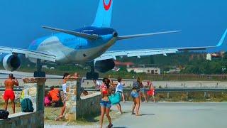 Skiathos  Dangerous jet blast airport