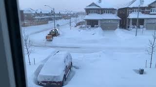 White Christmas snowfall in Dundalk Ontario