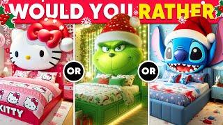 Would You Rather - Build Your Dream House  Christmas Edition | Daily Quiz