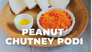 Peanut Chutney Podi for Idli, Dosa, Rice l Palli Podi - Flavours Treat