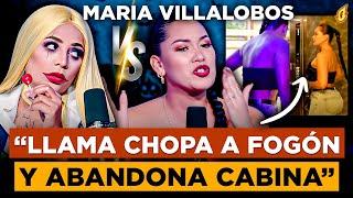 MARIA VILLALOBOS LLAMA BRUTA Y CHOPA A FOGON Y ABANDONA ENTREVISTA “MEY FELIZ LA ARRASTRA”