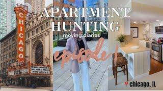 apartment hunting in chicago w/prices | first apt ever! | moving diaries ep. 1