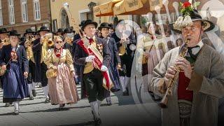  Bezirksmusikfest in Rattenberg, Tirol 2023 - Aufmarsch & Defilierung der Musikkapellen