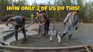 My Proven Method For Pouring Concrete Floors with ONLY 3 People