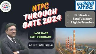 NTPC Through GATE 2024||Job Notification