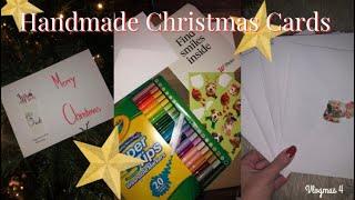 VLOGMAS DAY 4| Making Christmas Cards