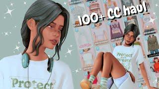 100+ CC haul with links  the sims 4: massive cc shopping haul! ️