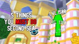 *TOP 5 THINGS THAT YOU CAN DO* In The Second Sea In Blox Fruits!