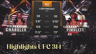 Michael Chandler Vs Paddy Pimblett  | UFC 314 | Main Event official Fight Highlights #ufc #mma