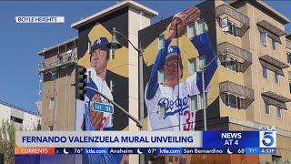 Fernando Valenzuela mural unveiled in Boyle Heights