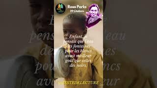 Citations et pensées de Rosa Parks. #motivation