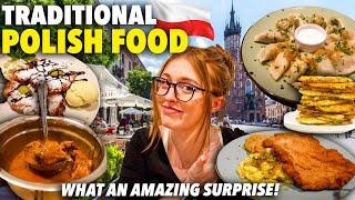 Trying POLISH FOOD in Krakow, Poland for the First Time! (Pierogi, Potato Pancakes, Goulash & more)