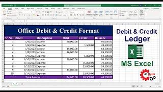 how to create Debit Credit customer & party ledger || professionally DB & CR Sheet fully automatic