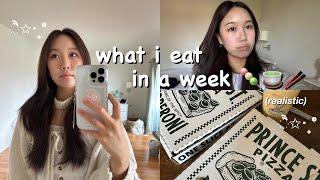 what i eat in a week as a uni student(healthy + realistic)