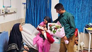 The first meeting after giving birth: Jamal went to meet Sogra with a bouquet of flowers