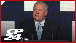 ‘The people have spoken’: Watch Doug Ford’s victory speech after winning 3rd majority in Ontario