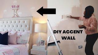 Easy DIY Accent Wall || Modern Accent Wall || ATHOMEWITHDIDI