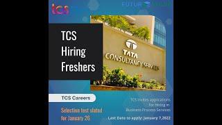 TCS Hiring Freshers- Jobs for Freshers | Off Campus Placements- Recruitment 2021 #Shorts