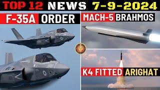 Indian Defence Updates : F-35 Stop Gap Order,Mach-5 Brahmos,K4 SLBM on Arighat,Malaysia Super Sukhoi