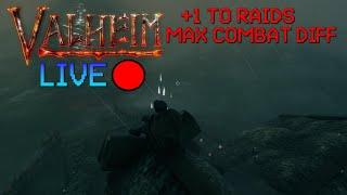 Valheim With DOOM Live [Max Combat/+1 To Base Raids/Vanilla]