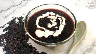 Black Glutinous Rice With Coconut Milk | 黑糯米糖水