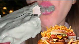 Wet Crunch//ASMR//Chalk Crunch//Chalk ASMR//My Crunchy Love Eating ASMR//Eating Show//Clay Paste