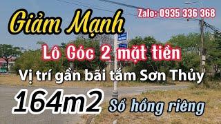 Giảm mạnh cần bán gấp lô góc 2 mặt tiền đường 5m5, gần bãi tắm Sơn Thủy quận Ngũ Hành Sơn, Đà Nẵng.