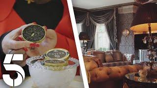 Caviar And 24K Gold Jacket In Mayfair | Sally Lindsay’s Posh Sleepover | Channel 5