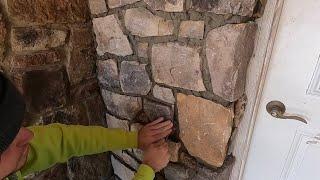 How to grout a stone veneer wall