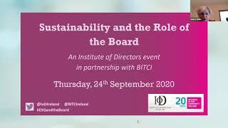 Webinar: Sustainability and the Role of the Board