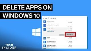 How To Delete Apps On Windows 10