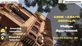 Philips Apartment | 3bhk + 2Bath  | Sector 23 | Flats for Sale in Dwarka | Modular Interior