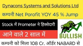 Dynacons Systems and Solutions Ltd share news | Next target latest news stock analysis