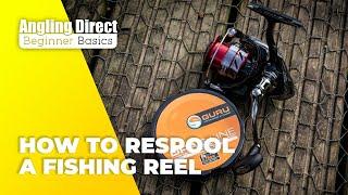 How To Respool A Fishing Reel – Coarse Fishing Beginner Basic