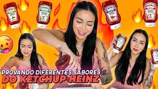 PROVANDO TODOS OS SABORES DE KETCHUP HEINZ - PICLES, JALAPEÑO, BACON E CEBOLA CARAMELIZADA ETC