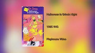 Opening and Closing to Halloween is Grinch Night 1985 VHS