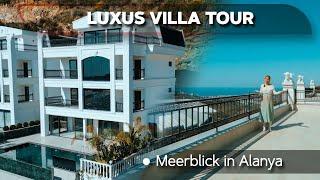 Luxus villa tour mit 5-Schlafzimmern und atemberaubenden Meerblick in Alanya| haus tour Türkei