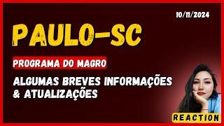 PAULO-SC "BREVES INFORMAÇÕES & ATUALIZAÇÕES"