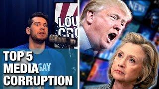 MEDIA CORRUPTION: Top 5 Trump vs Hillary Examples!