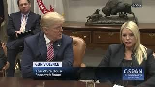 PAM BONDI to TRUMP on GUNS: "What we want to do is let law enforcement come in & take the guns" 2018