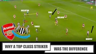 Why A World Class Striker Makes All The Difference: Arsenal 0-2 Newcastle United | Tactical Analysis